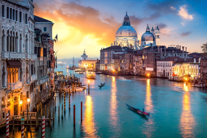 Venedig bei Sonnenuntergang