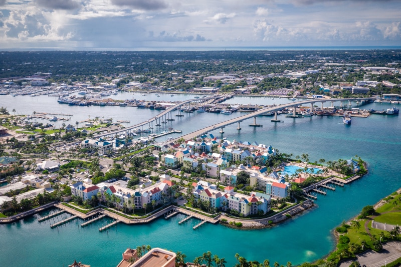 Aerial von Nassau, Bahamas